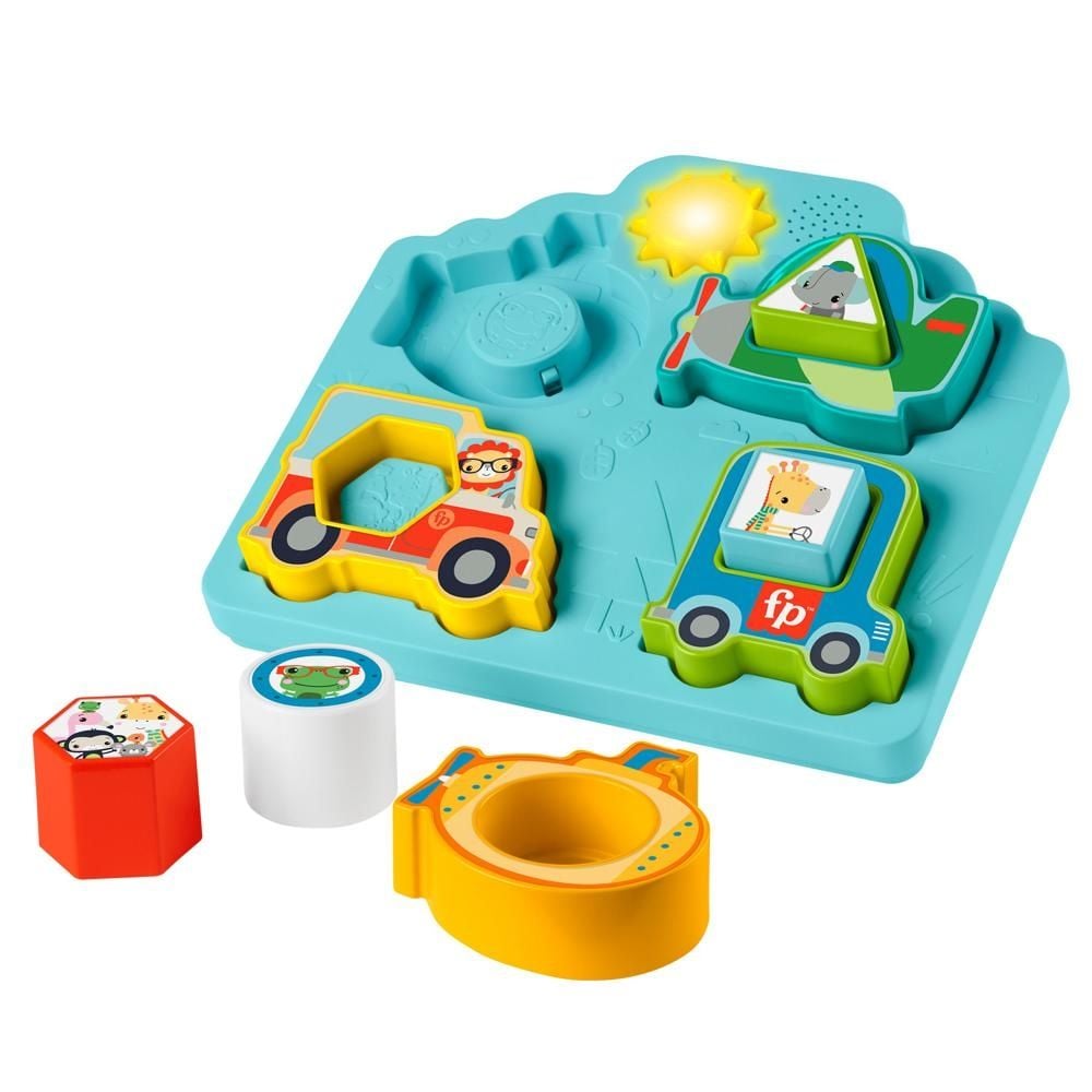 Fisher-Price Układanka puzzle Pojazdy i kształty Zabawka interaktywna HRP31