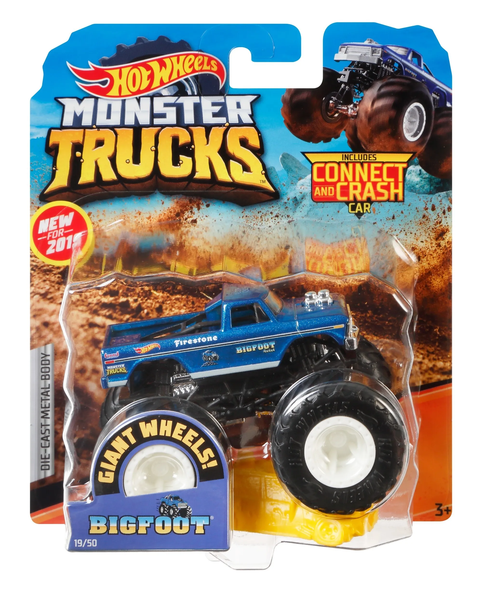 Monster truck HOT WHEELS Monster Trucks Pojazd 1:64 FYJ44