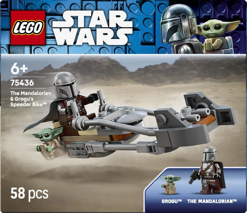 LEGO Star Wars Śmigacz Mandalorianina i Grogu 75436