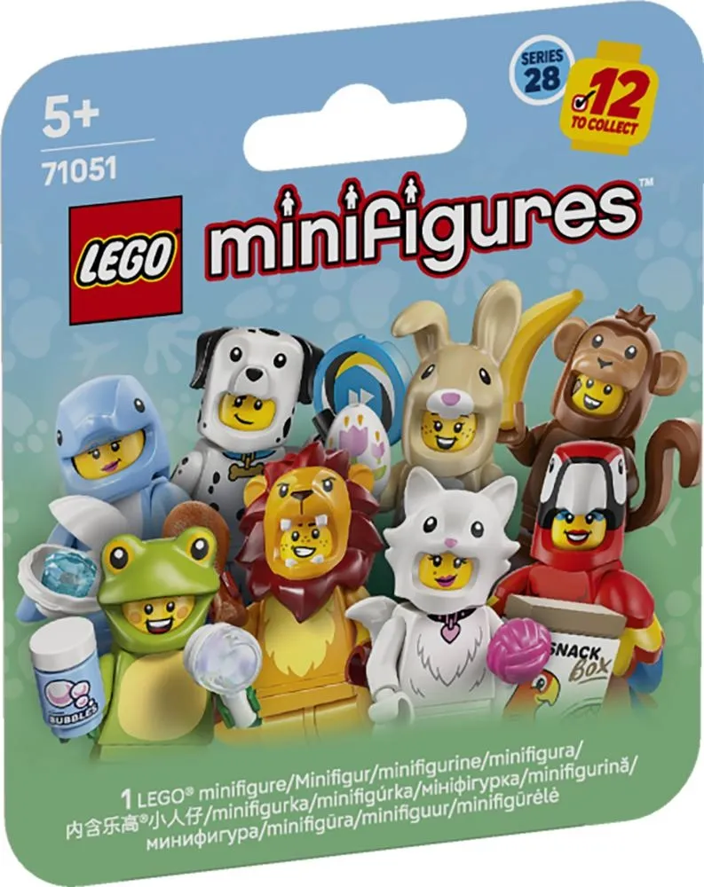 LEGO Minifigures Seria 28 — Zwierzęta 71051, tajemnicze pudełko