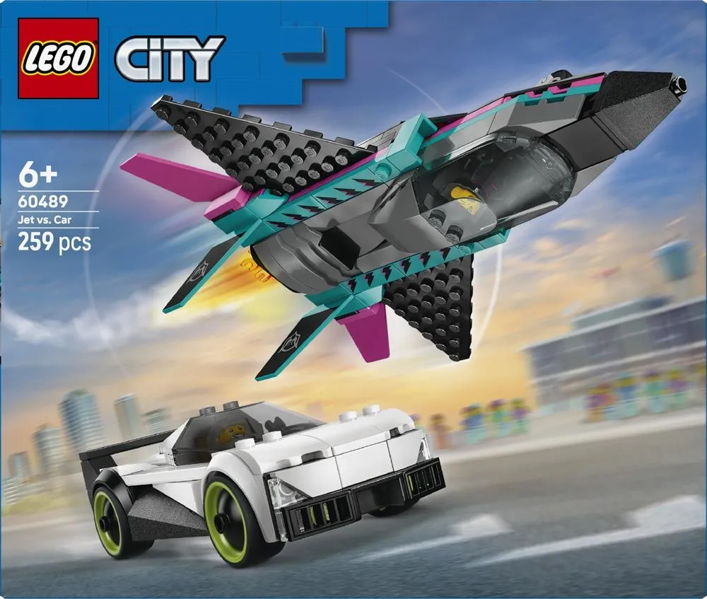 LEGO City Odrzutowiec kontra samochód 60489