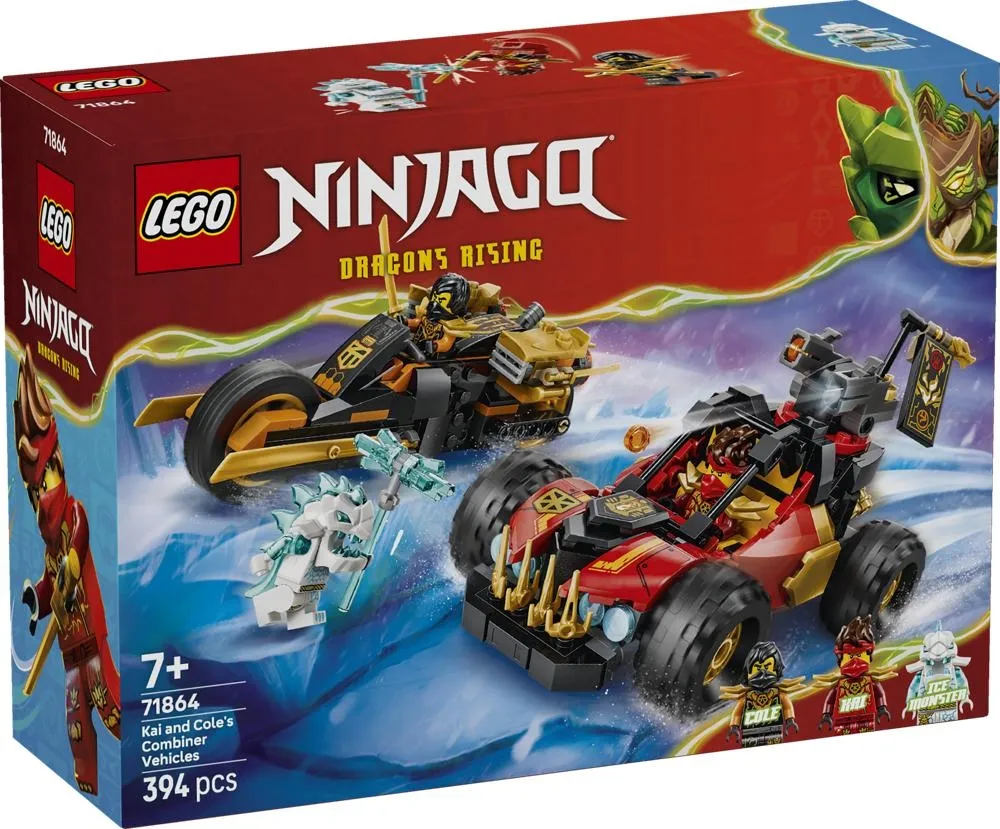 LEGO NINJAGO Wielofunkcyjne pojazdy Kaia i Cole’a 71864