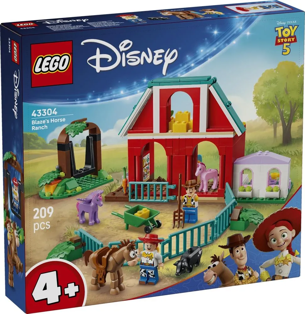 LEGO Disney i Pixar Toy Story 5 Konne ranczo Blaze'a 43304