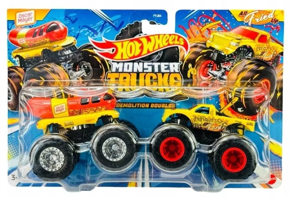 Monster truck HOT WHEELS Monster Trucks Pojazd 1:64  2-pak FYJ64