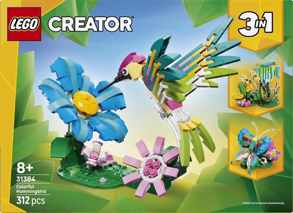 LEGO Creator 3 w 1 Dzikie zwierzęta: kolorowy koliber 31384