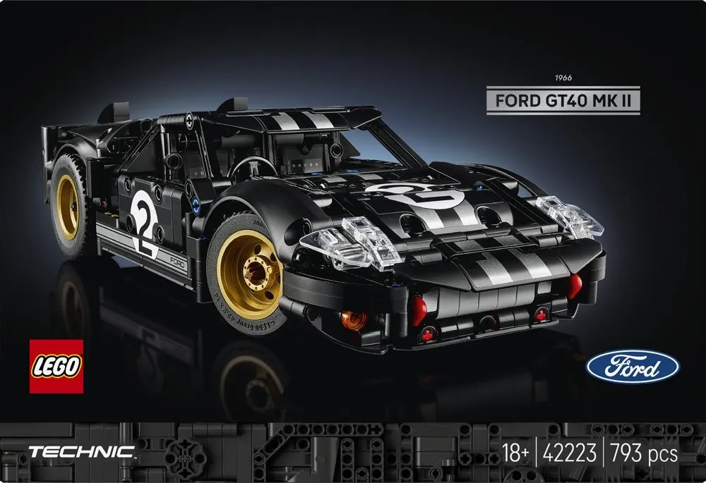 LEGO Technic Samochód wyścigowy 1966 Ford GT40 MKII 42223