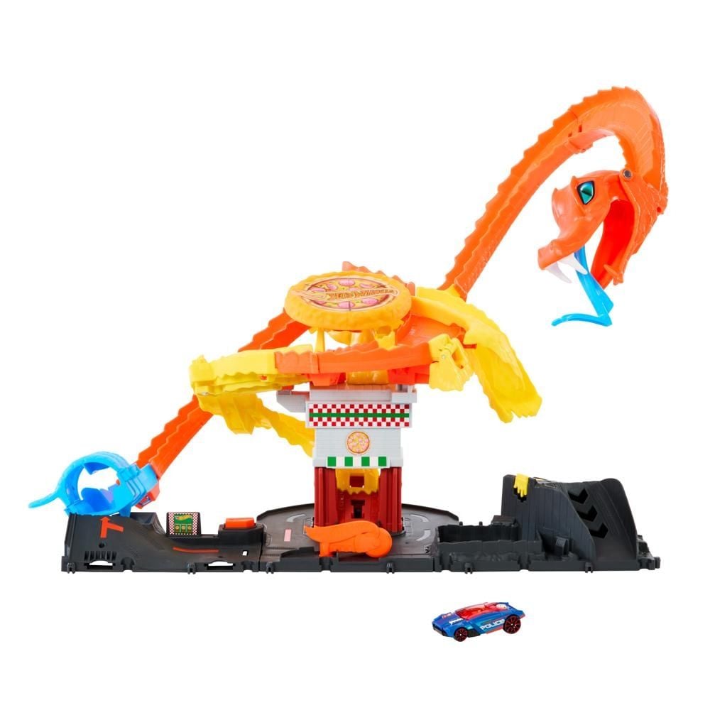 Hot Wheels Tor Odjazdowa pizza – Atak kobry Zestaw do zabawy HTN81