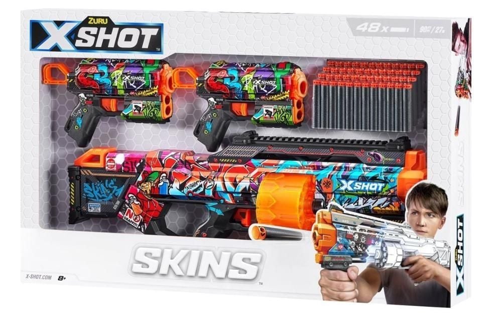 X-SHOT-SKINS Zestaw pistoletów ze strzałkami