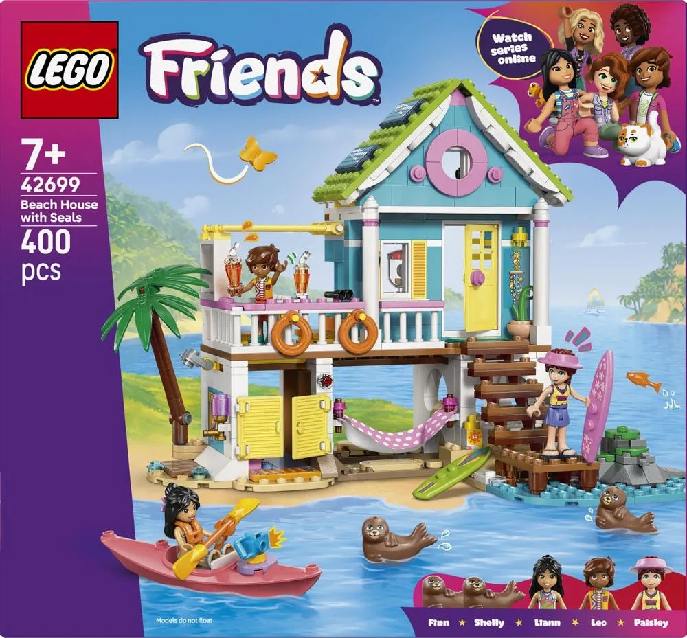 LEGO Friends Domek na plaży z fokami 42699
