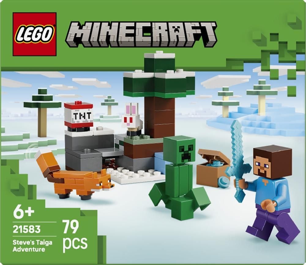 LEGO Minecraft Przygoda Steve’a w tajdze 21583