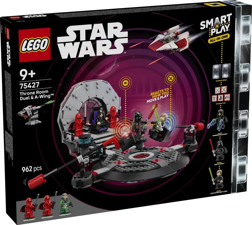 LEGO Star Wars™ SMART Play: Pojedynek w sali tronowej i A-Wing™ 75427