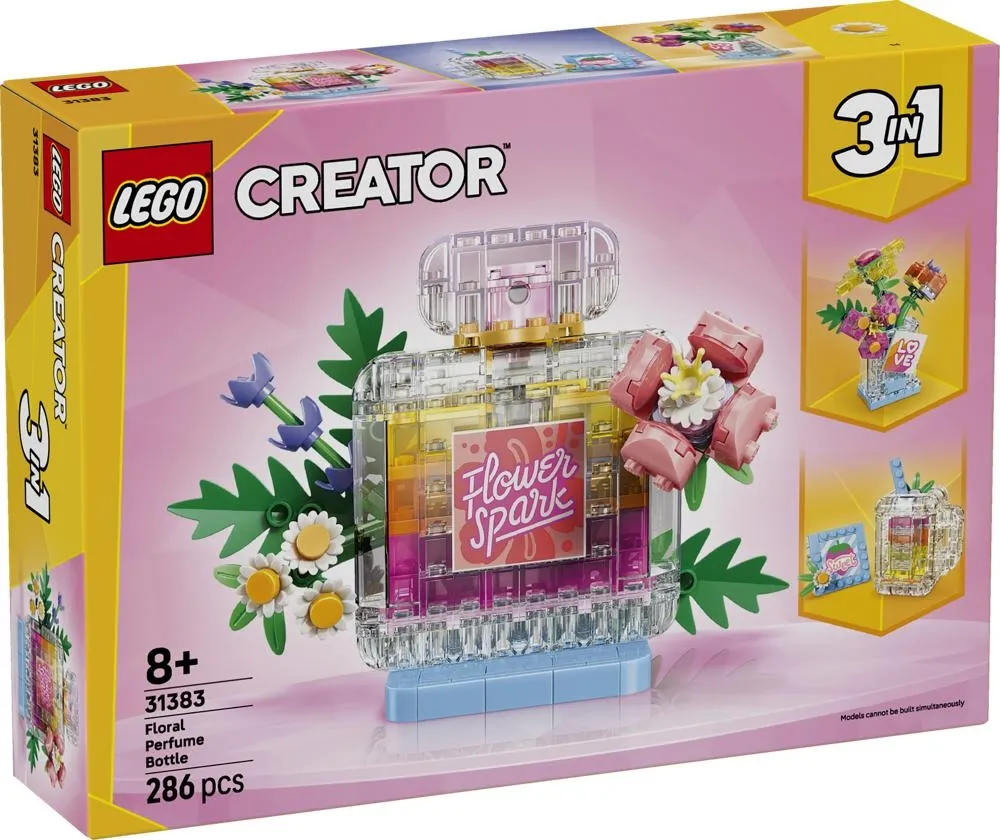 LEGO Creator 3 w 1 Flakon perfum z kwiatową ozdobą 31383