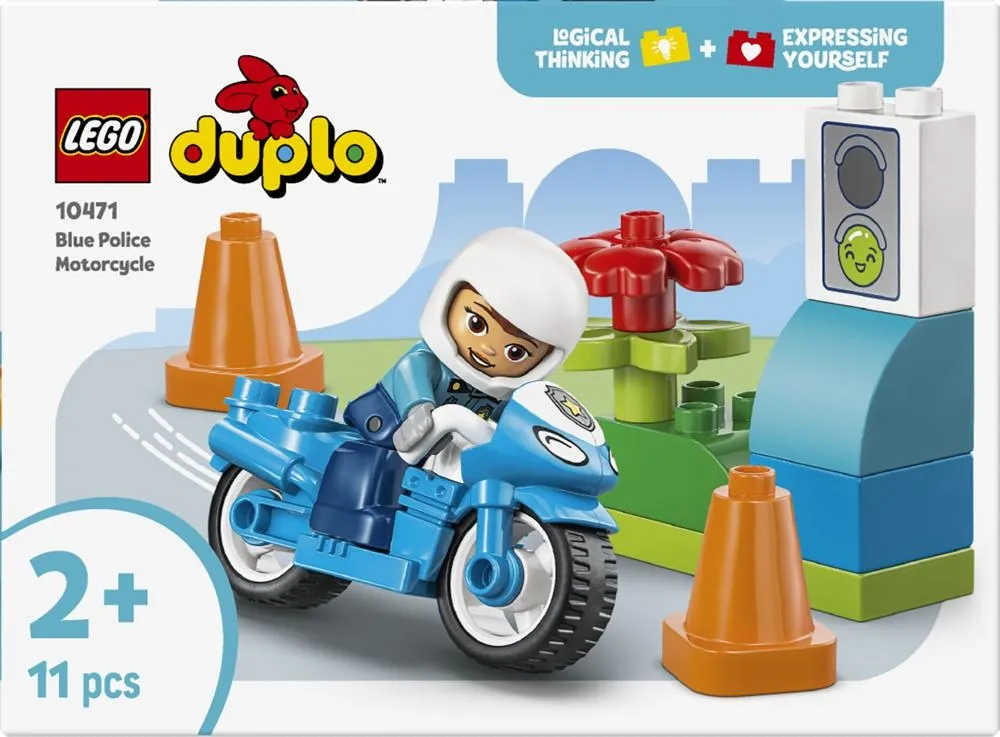LEGO DUPLO Moje miasteczko Niebieski motocykl policyjny 10471