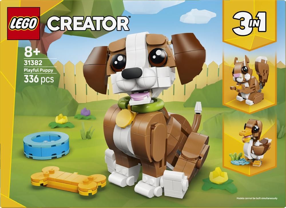 LEGO Creator 3 w 1 Urocze zwierzątka: psotny szczeniaczek 31382