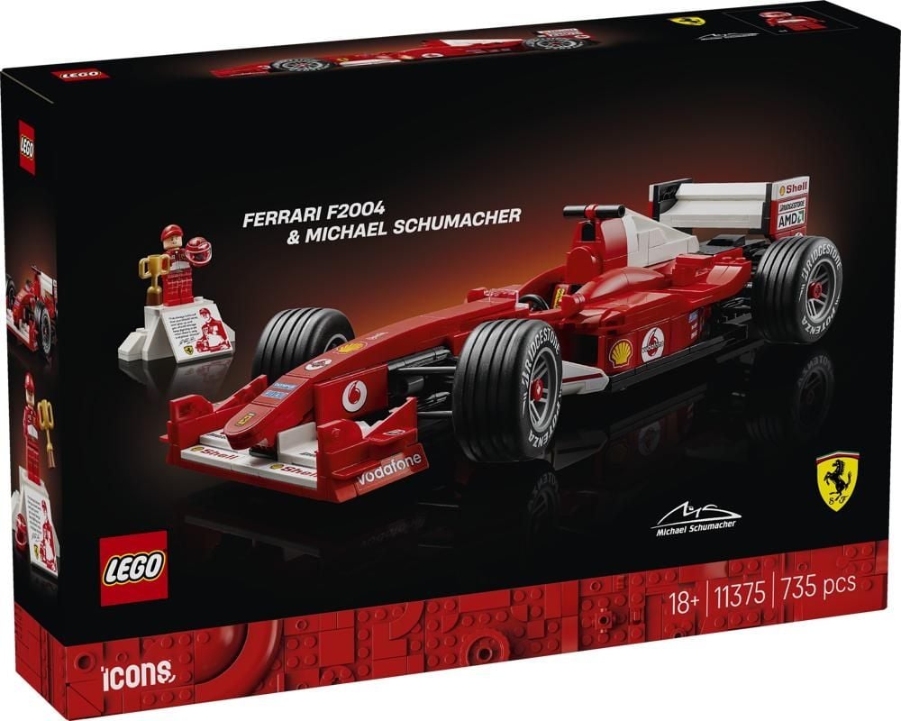 LEGO Icons Ferrari F2004 i Michael Schumacher 11375
