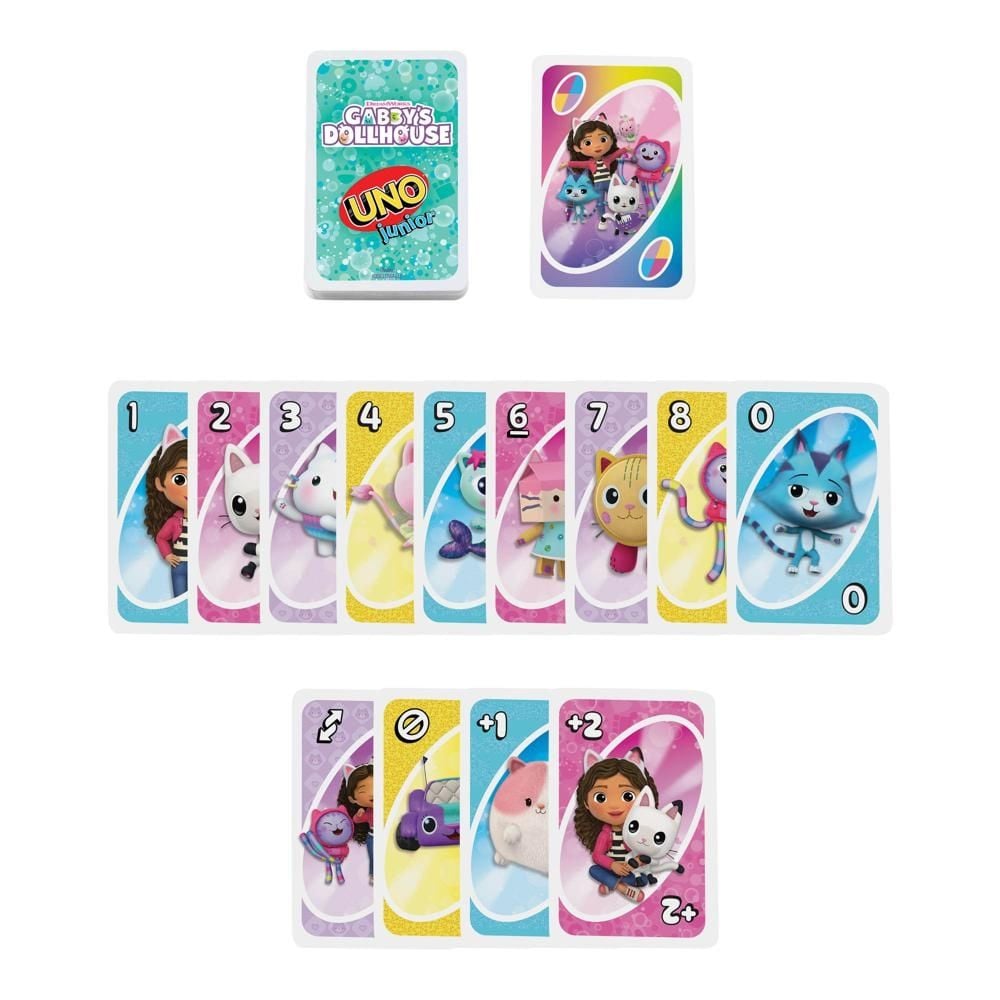 UNO Junior Koci Domek Gabi Gra karciana dla dzieci JLH17