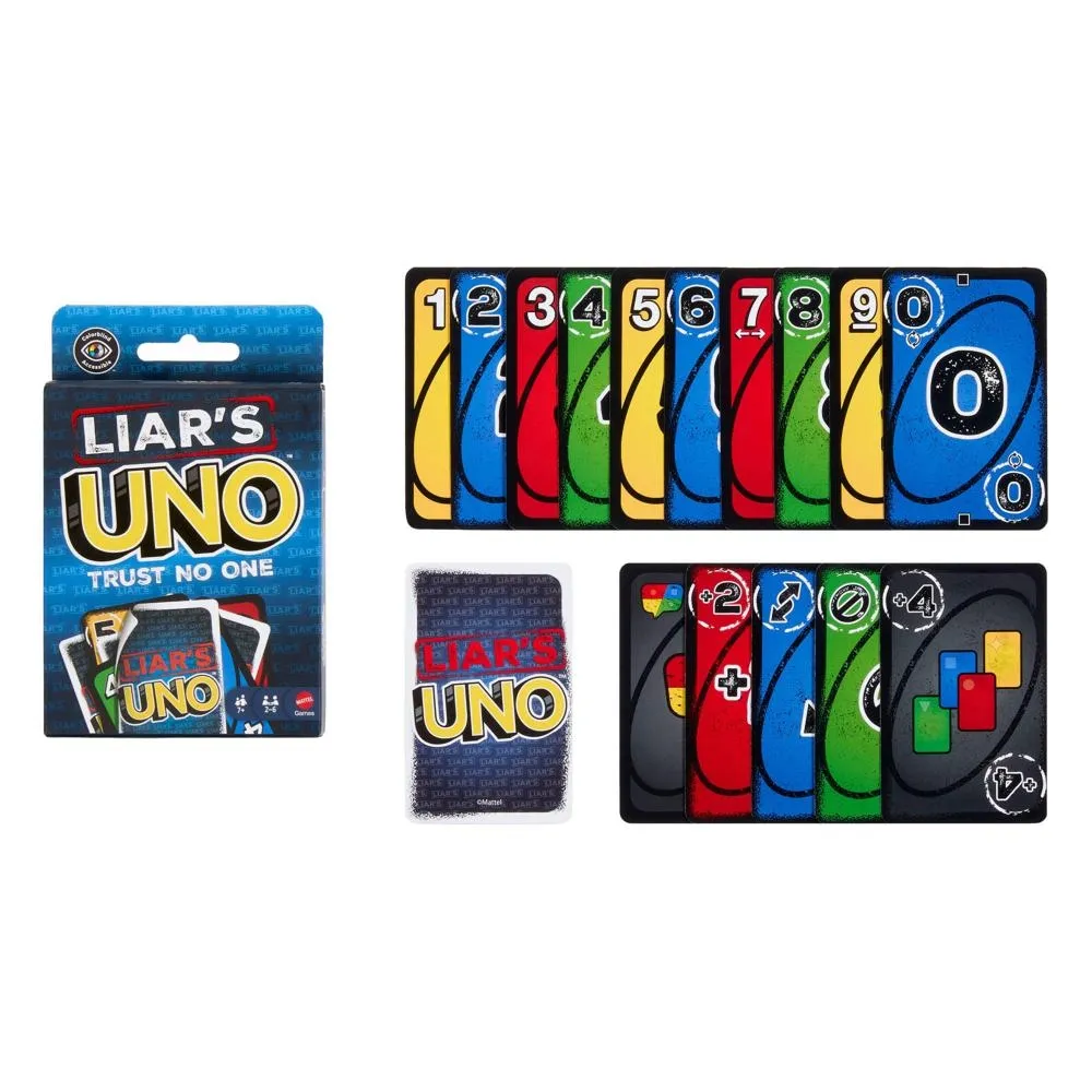 Karty UNO Kłamcy Liar's UNO Towarzyska, imprezowa gra karciana 7+ JLH43