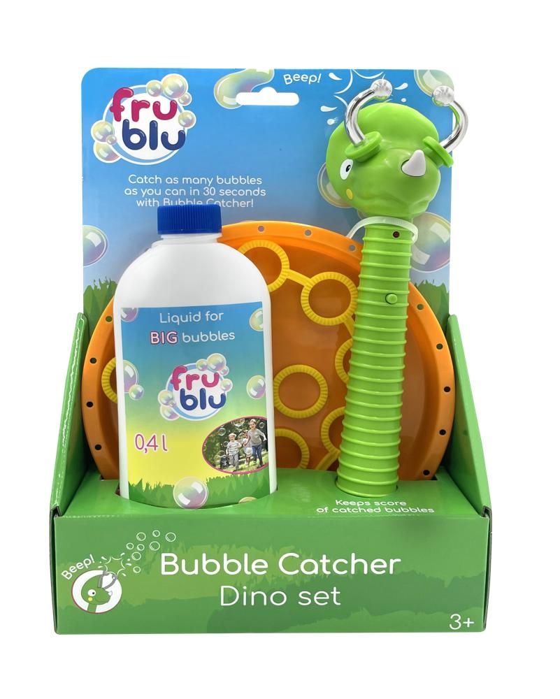 Fru Blu zestaw Łapacz Baniek Dino + Płyn 0,4l