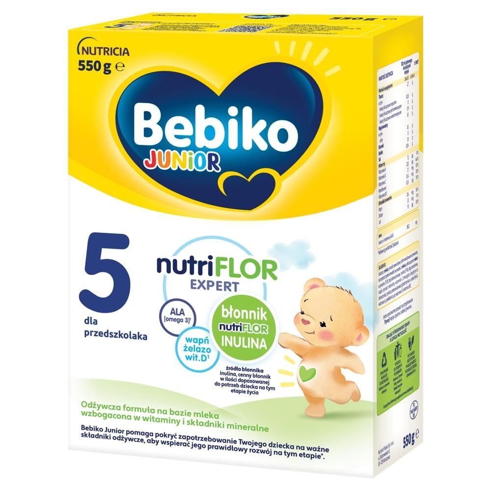 Bebiko Junior 5 Odżywcza formuła na bazie mleka dla przedszkolaka 550 g