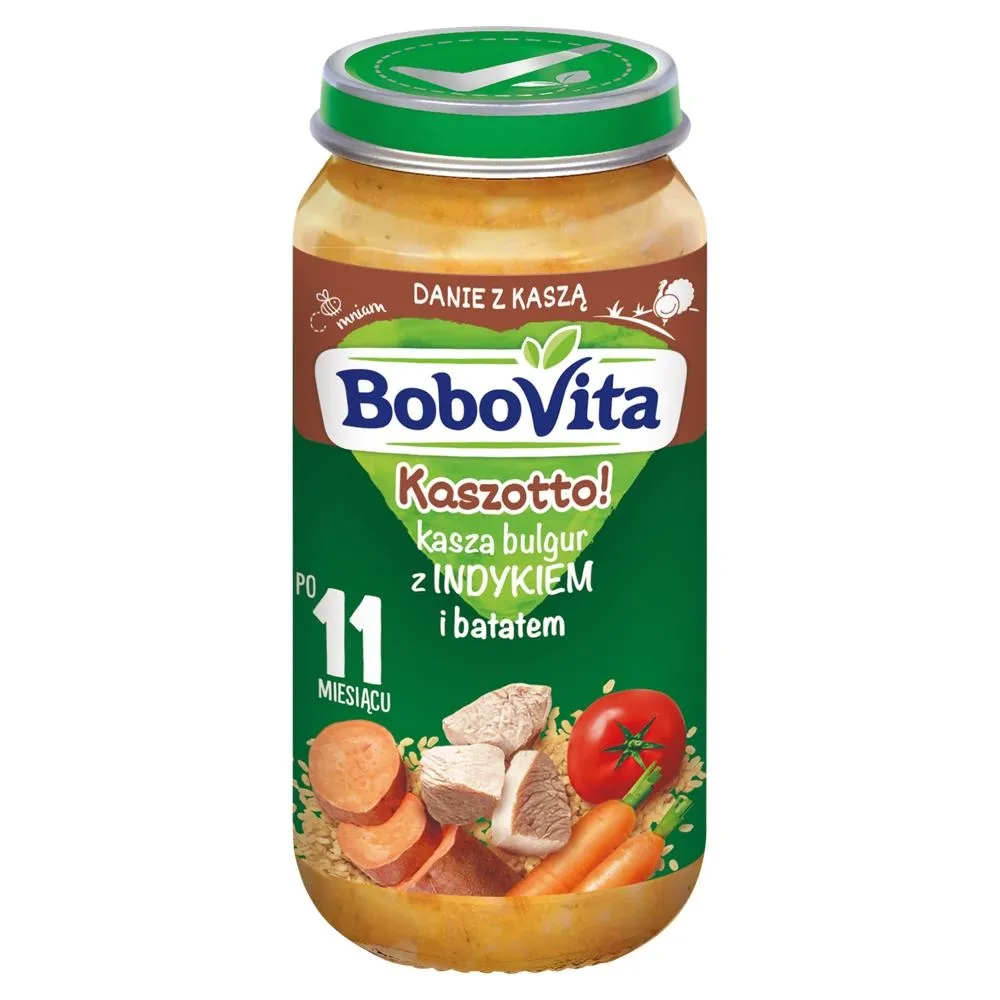 BoboVita Kaszotto! Kasza bulgur z indykiem i batatem po 11 miesiącu 250 g