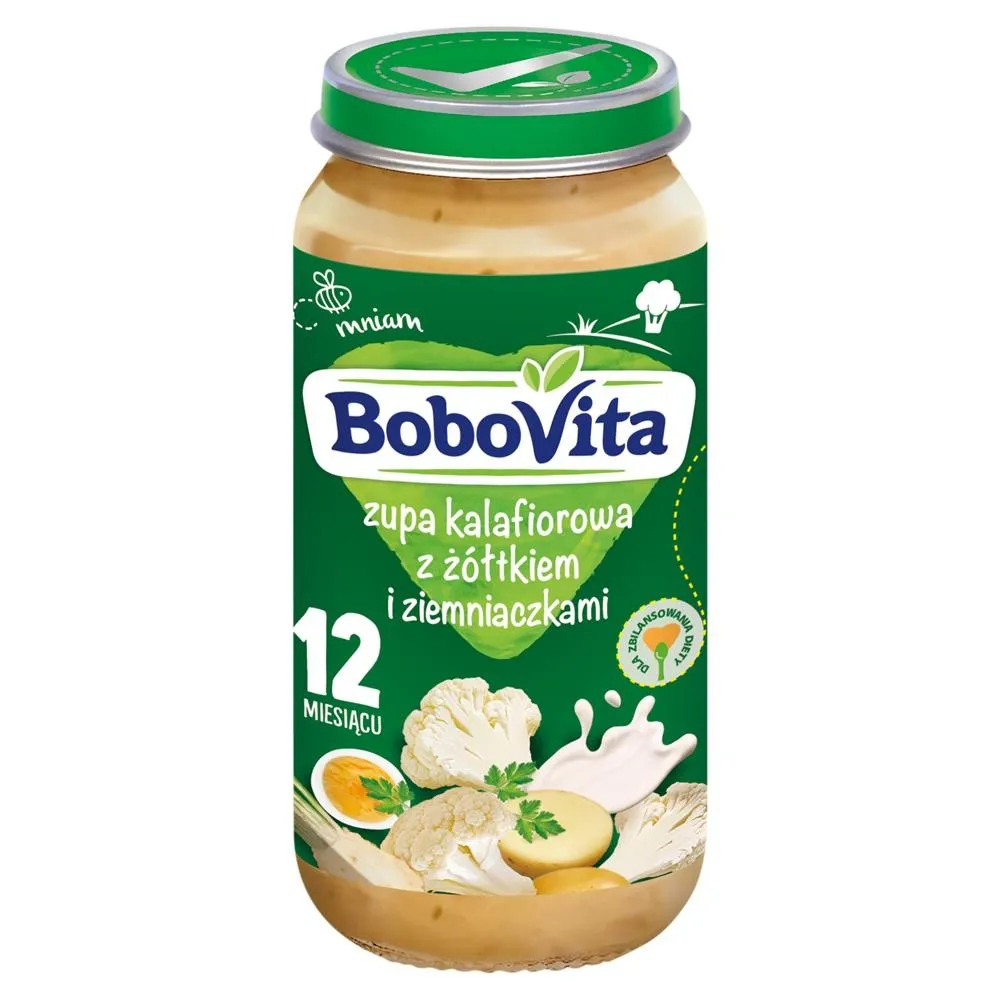 BoboVita Zupa kalafiorowa z żółtkiem i ziemniaczkami po 12 miesiącu 250 g