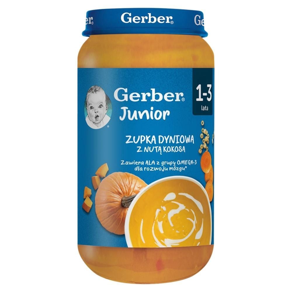 Gerber Junior Zupka dyniowa z nutą kokosa 1-3 lata 250 g