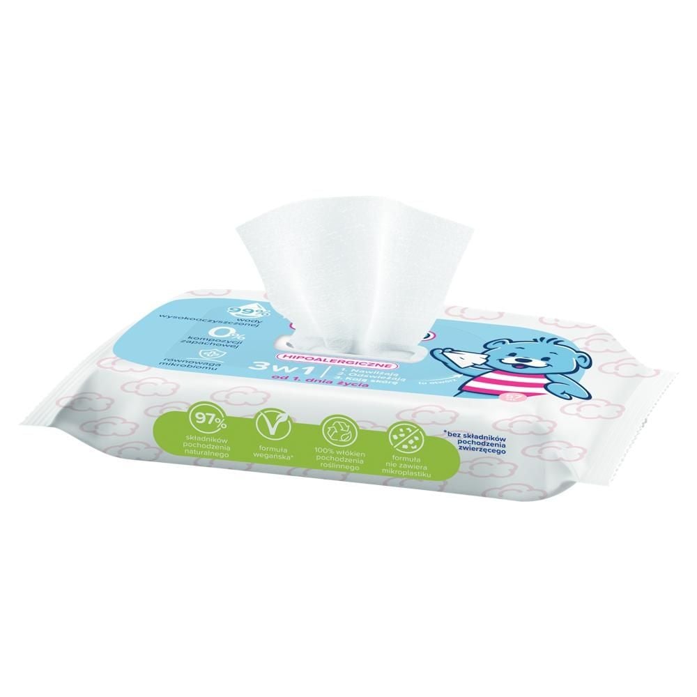 Bambino Chusteczki wodne 3w1 57 sztuk
