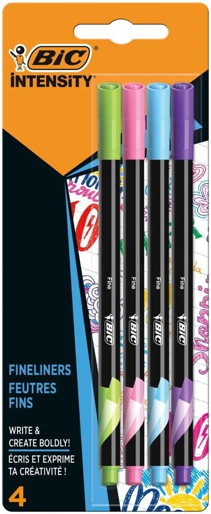 BIC Intensity Fine Fun cienkopis miks kolorów blister 4 sztuki