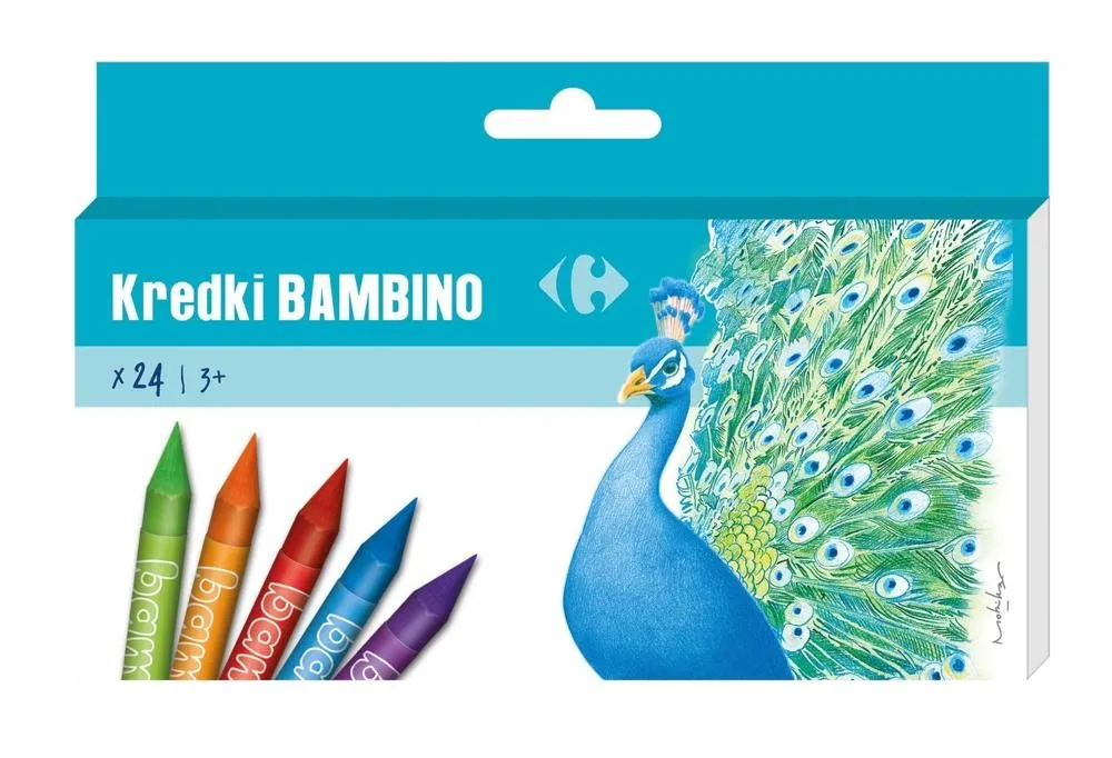 Kredki Bambino 24-Kol. W Pud. Kart. Carrefour