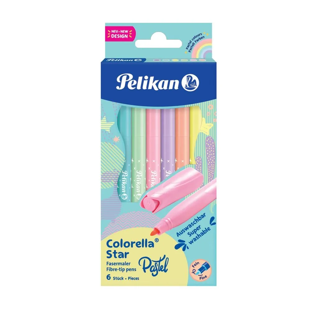 Flamastry Pelikan Colorella C302 6 kolorów