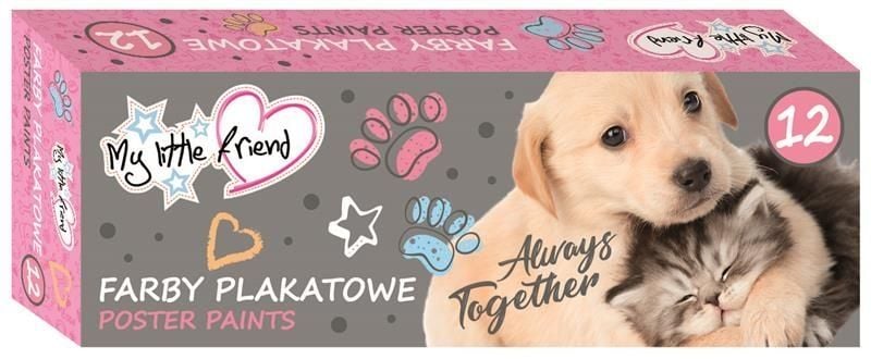 Farby plakatowe 12 kolorów My Little Friend