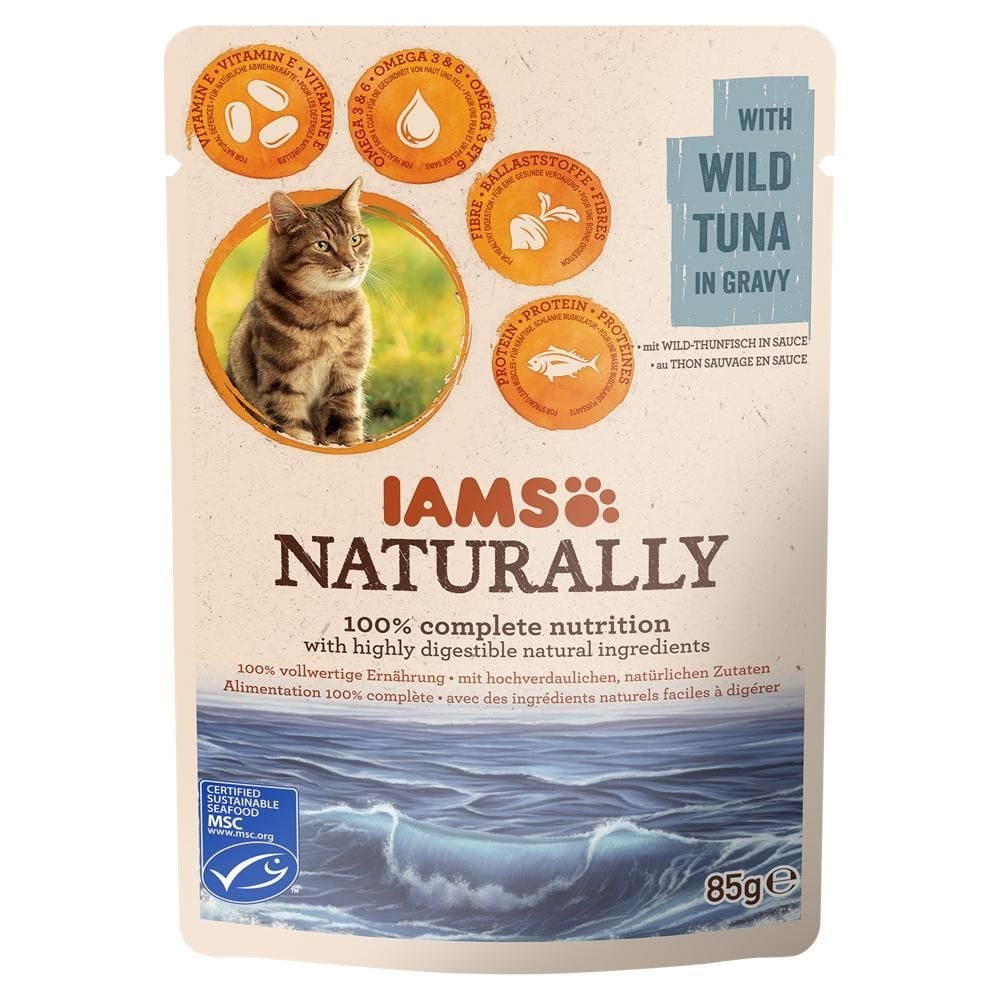 Iams Naturally Adult Tuna Mokra karma dla kotów 85 g