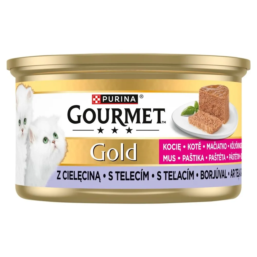 Gourmet Gold Karma dla kociąt mus z cielęciną 85 g