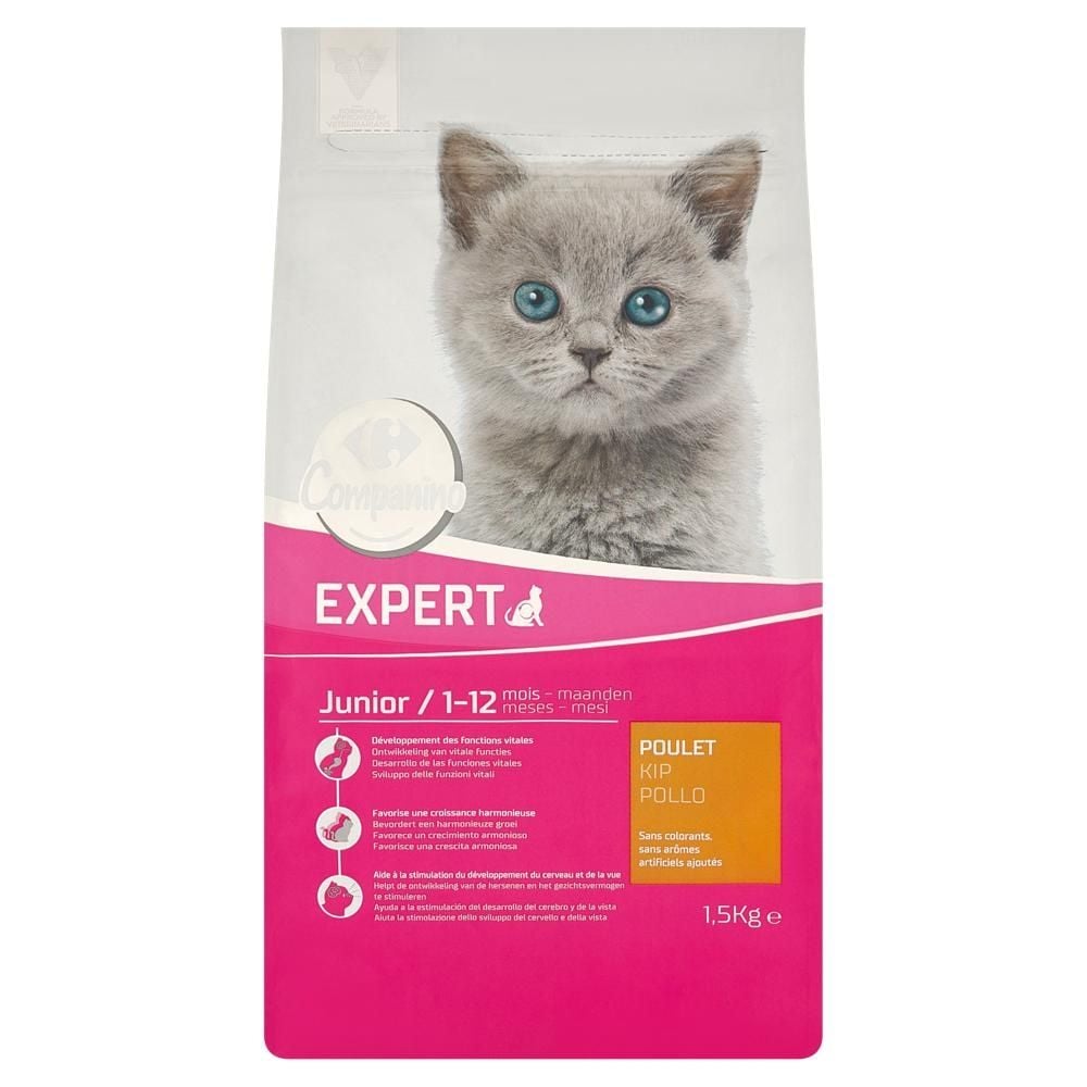 Carrefour Companino Expert Junior 1-12 Karma dla kotów 1,5 kg