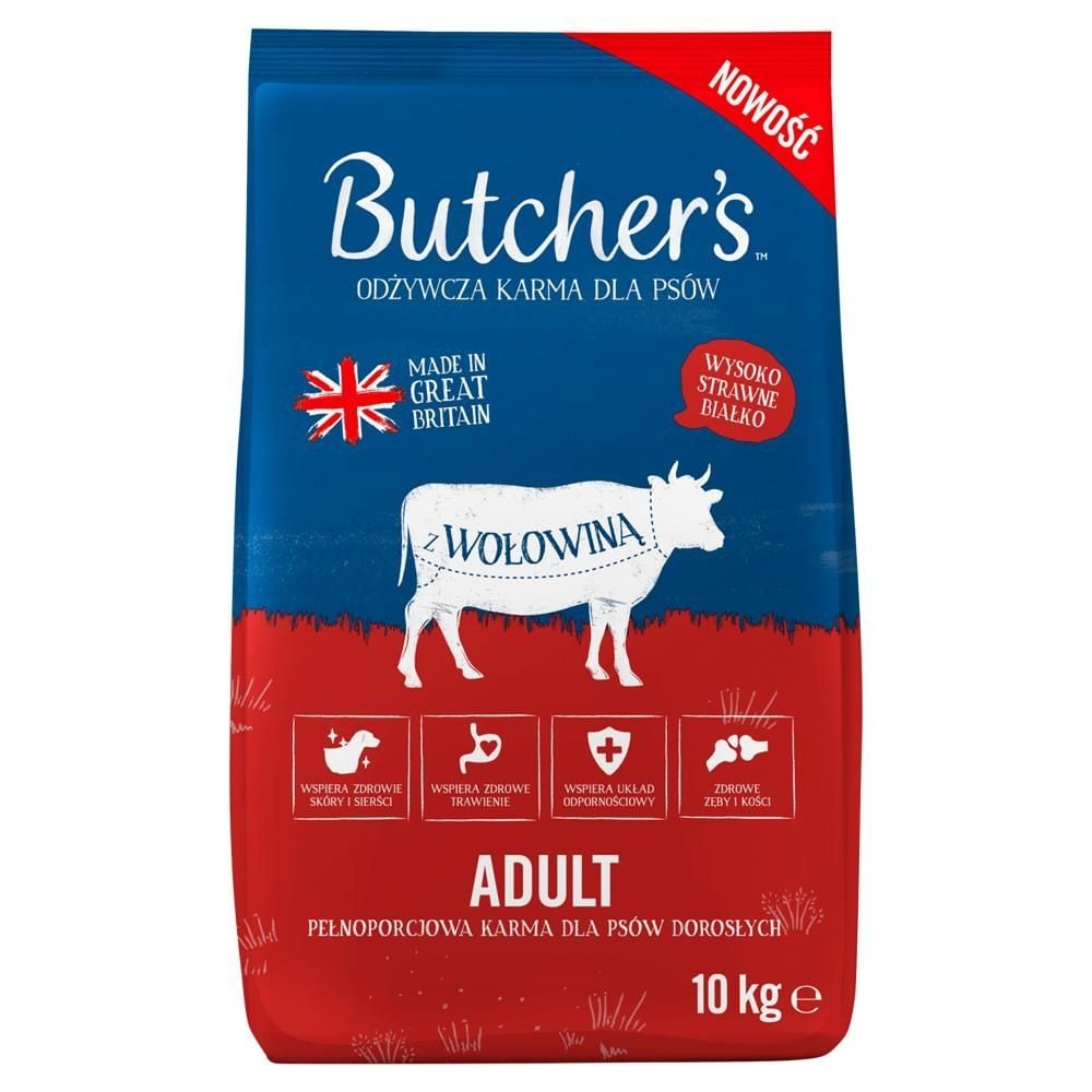 Butcher's Adult Odżywcza karma dla psów z wołowiną 10 kg