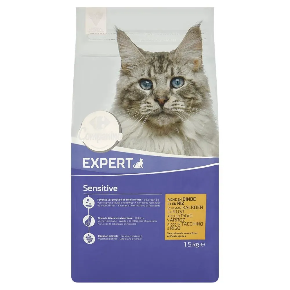 Carrefour Companino Expert Sensitive Karma dla kotów 1,5 kg