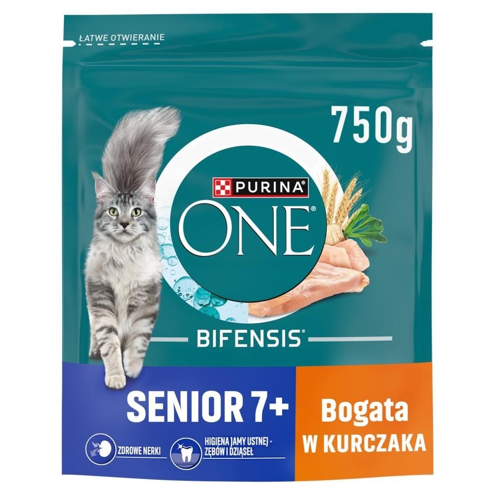 PURINA ONE Bifensis Senior 7+ Karma dla kotów bogata w kurczaka 750 g