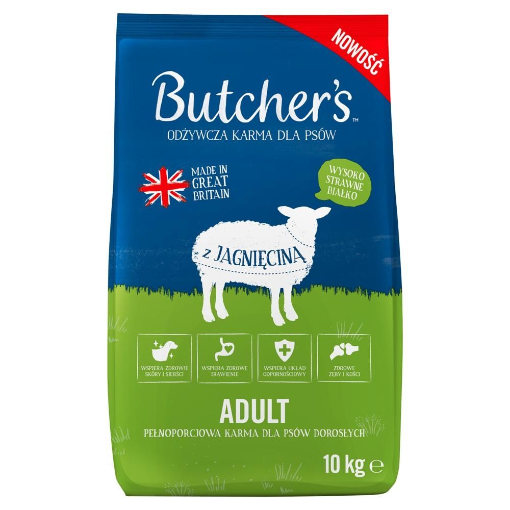 Butcher's Adult Odżywcza karma dla psów z jagnięciną 10 kg