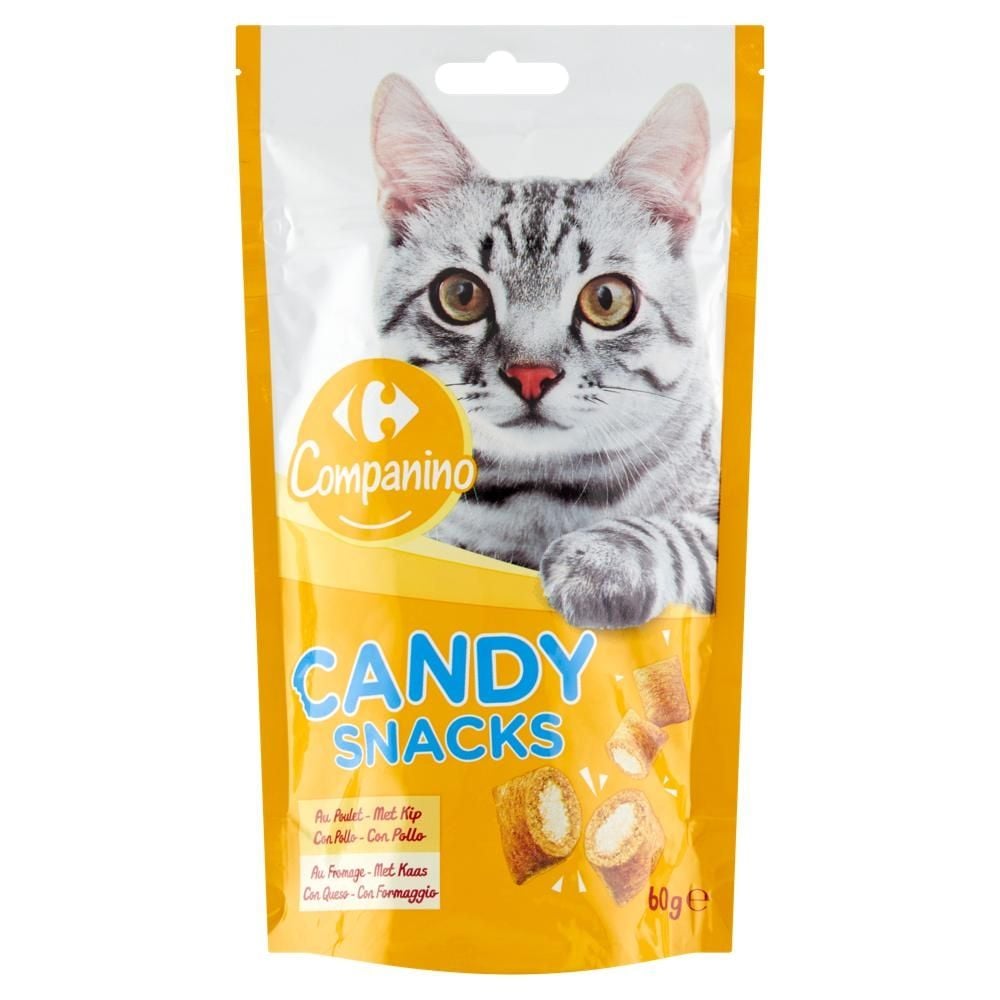 Carrefour Companino Candy Snacks Karma uzupełniająca dla kotów 60 g