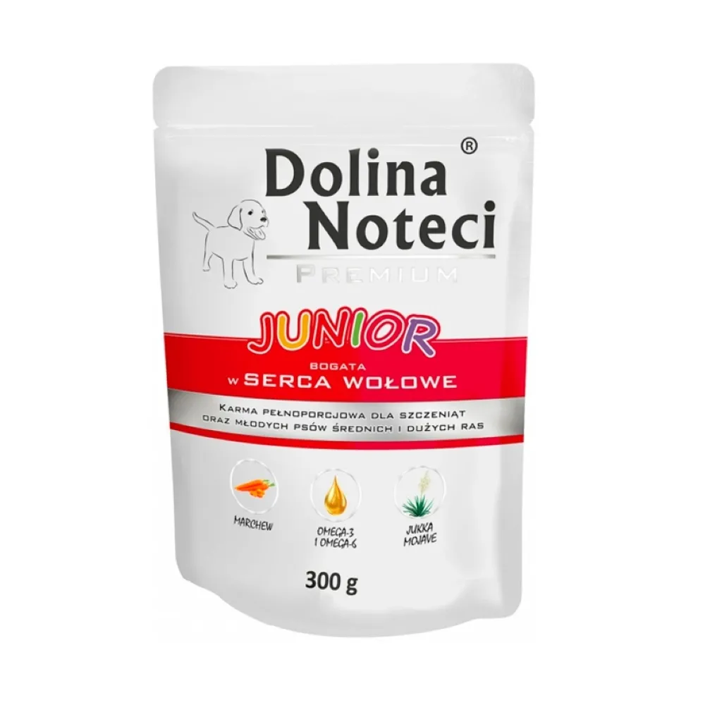 Dolina Noteci Premium Junior Serca Wołowe 300g