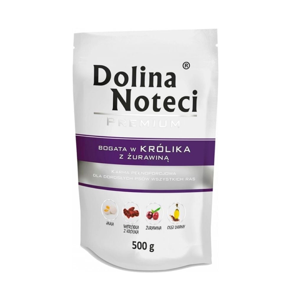 Dolina Noteci Premium Królik z Żurawiną 500g