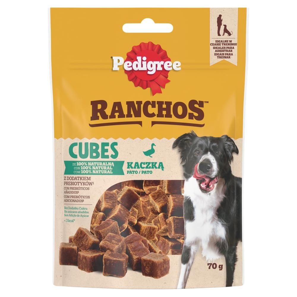 Pedigree Ranchos Cubes Karma uzupełniająca dla psów z kaczką 70 g