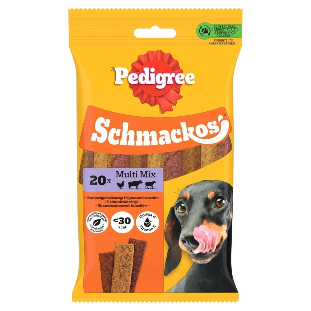 Pedigree Schmackos Multi Mix Karma uzupełniająca dla dorosłych psów 144 g (20 sztuk)