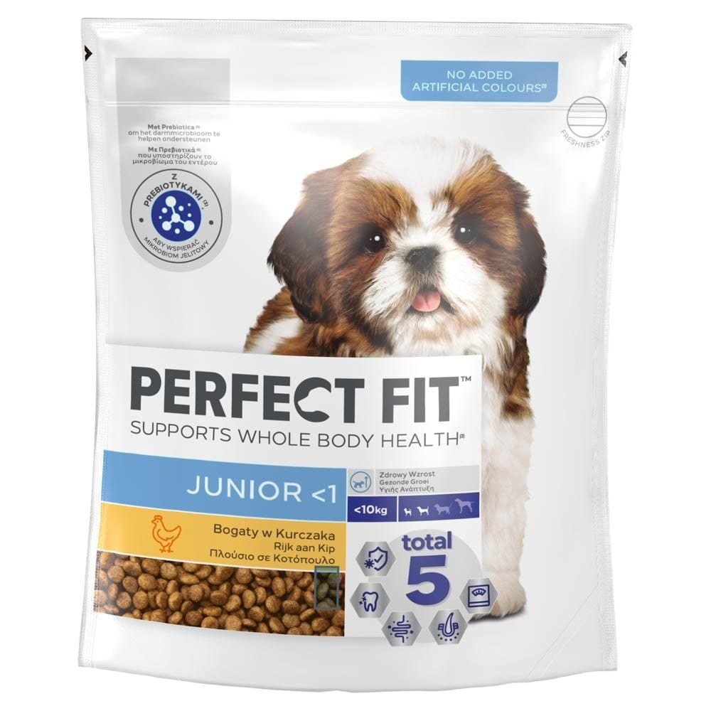 Perfect Fit Junior <1 <10 kg Sucha karma dla szczeniąt bogaty w kurczaka 825 g