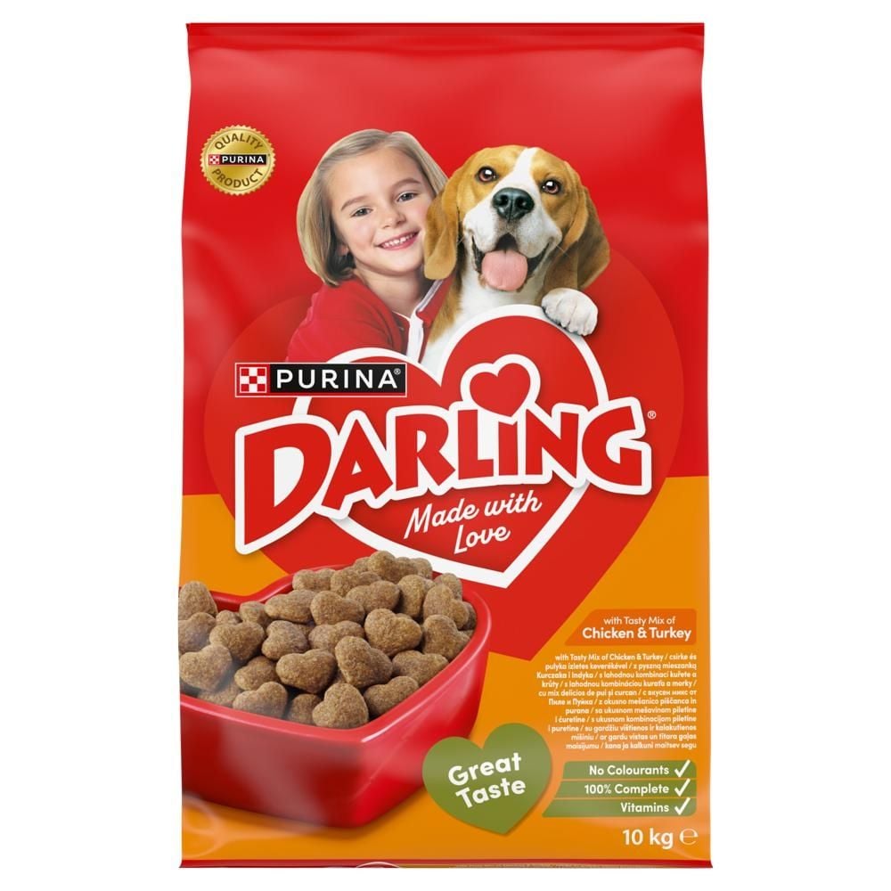 Darling Karma dla dorosłych psów z pyszną mieszanką kurczaka i indyka 10 kg