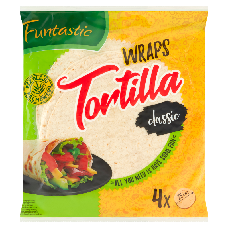 Tortilla pszenna - 25 cm (4 szt.)