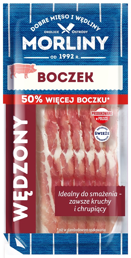 Boczek wędzony - plastry