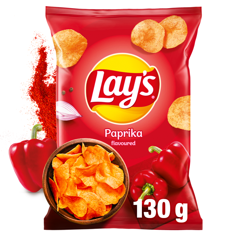 Chipsy ziemniaczane o smaku papryki