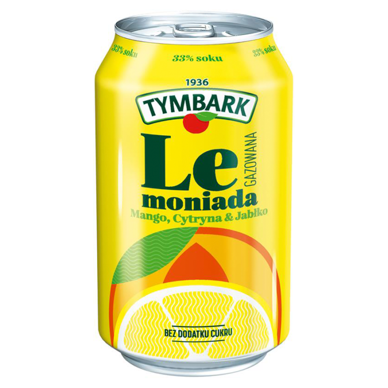 Gazowany napój o smaku jabłko-cytryna-mango bez cukru