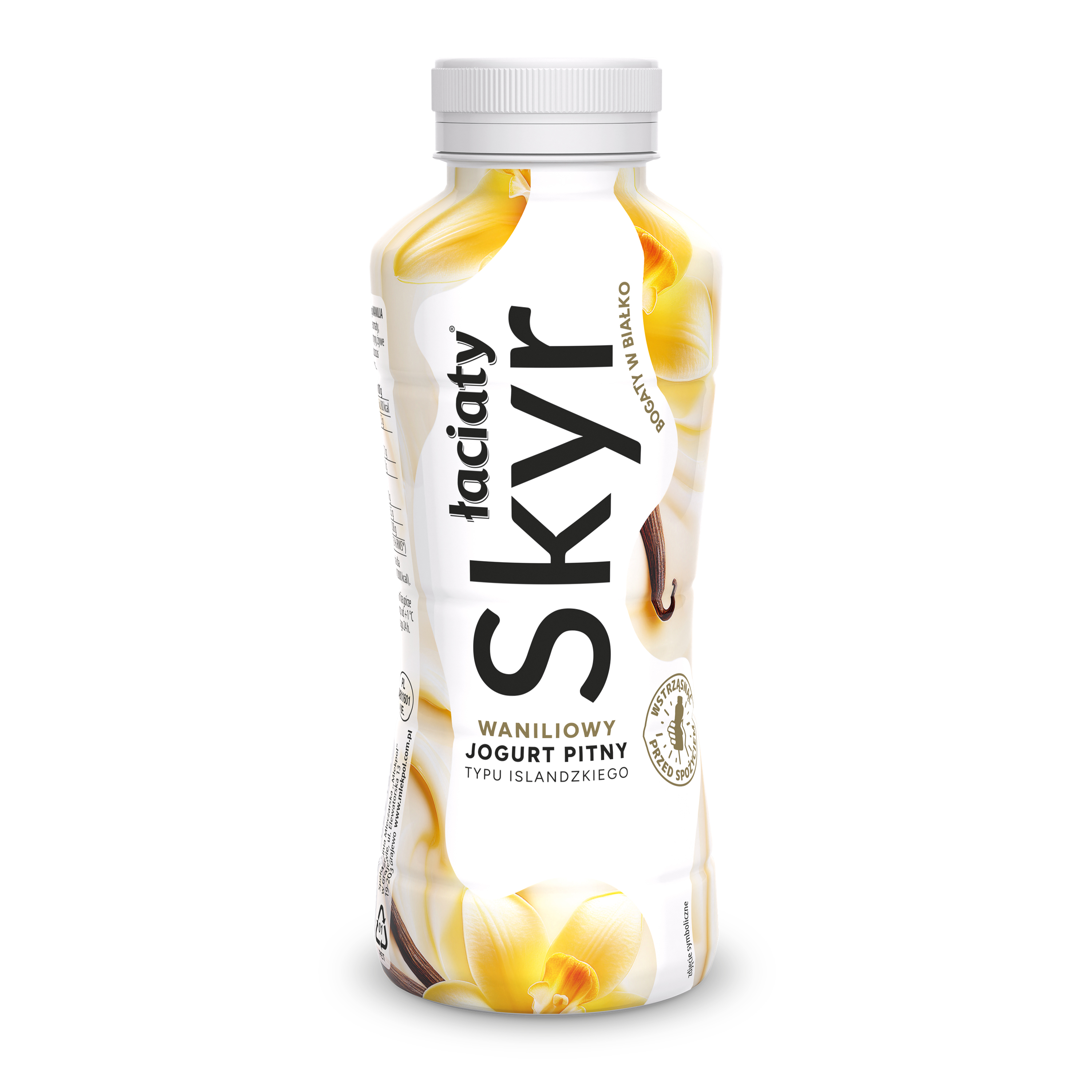 Jogurt pitny typu islandzkiego skyr o smaku waniliowym